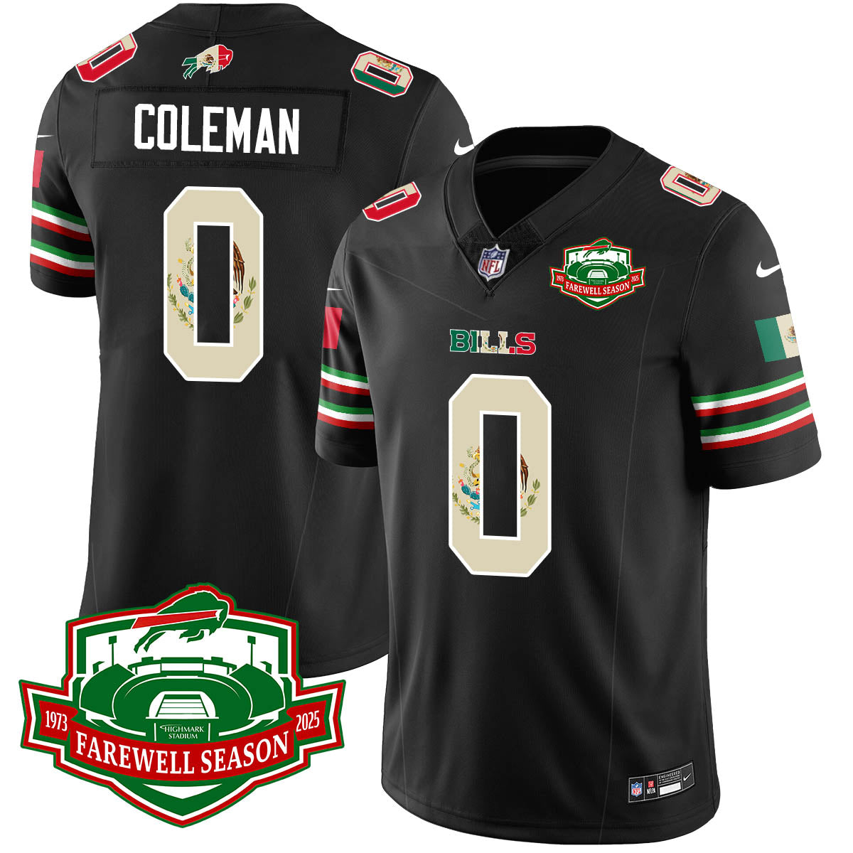BUF Mexico Vapor Limited Jersey - Stitched-NQD