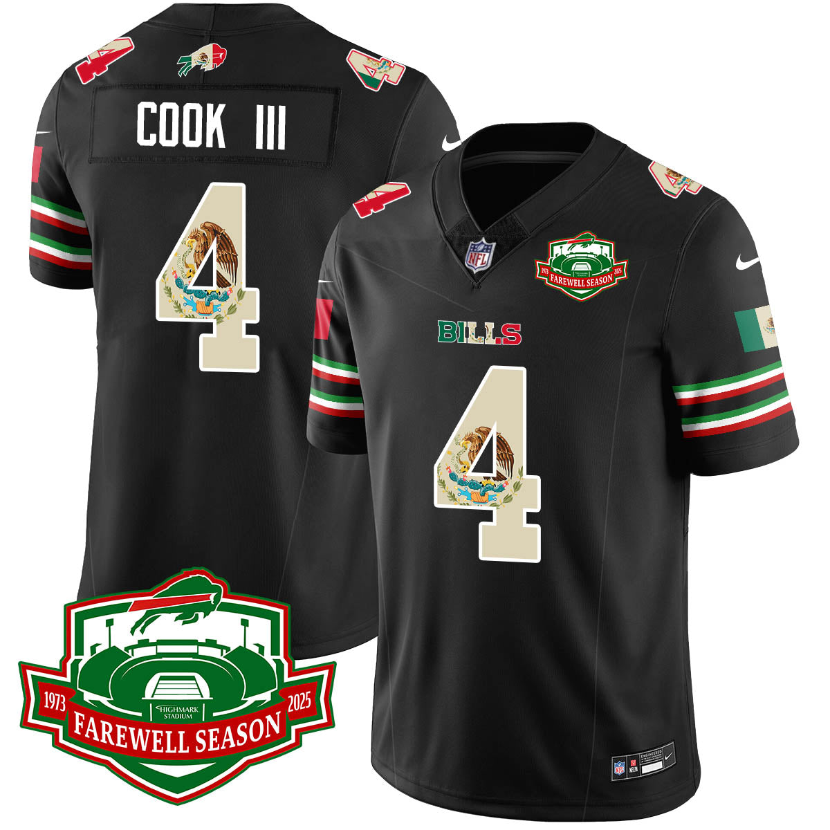 BUF Mexico Vapor Limited Jersey - Stitched-NQD