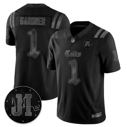 IND 'Dark Gothic' Vapor Limited Jersey - Jim Irsay Patch - All Stitched