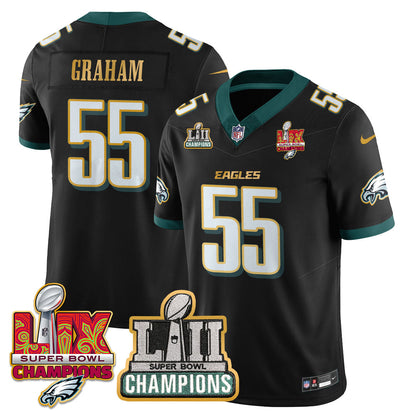 PHI LII-LIX Super Bowl Champions Vapor Limited Gold Jersey - All Stitched