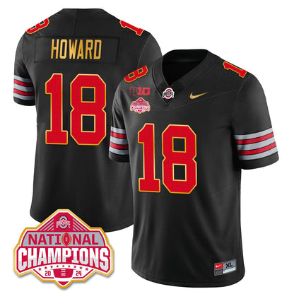 OSU 'Heritage Stripe' 2025 CFP Patch - National Champions Jersey - All Stitched