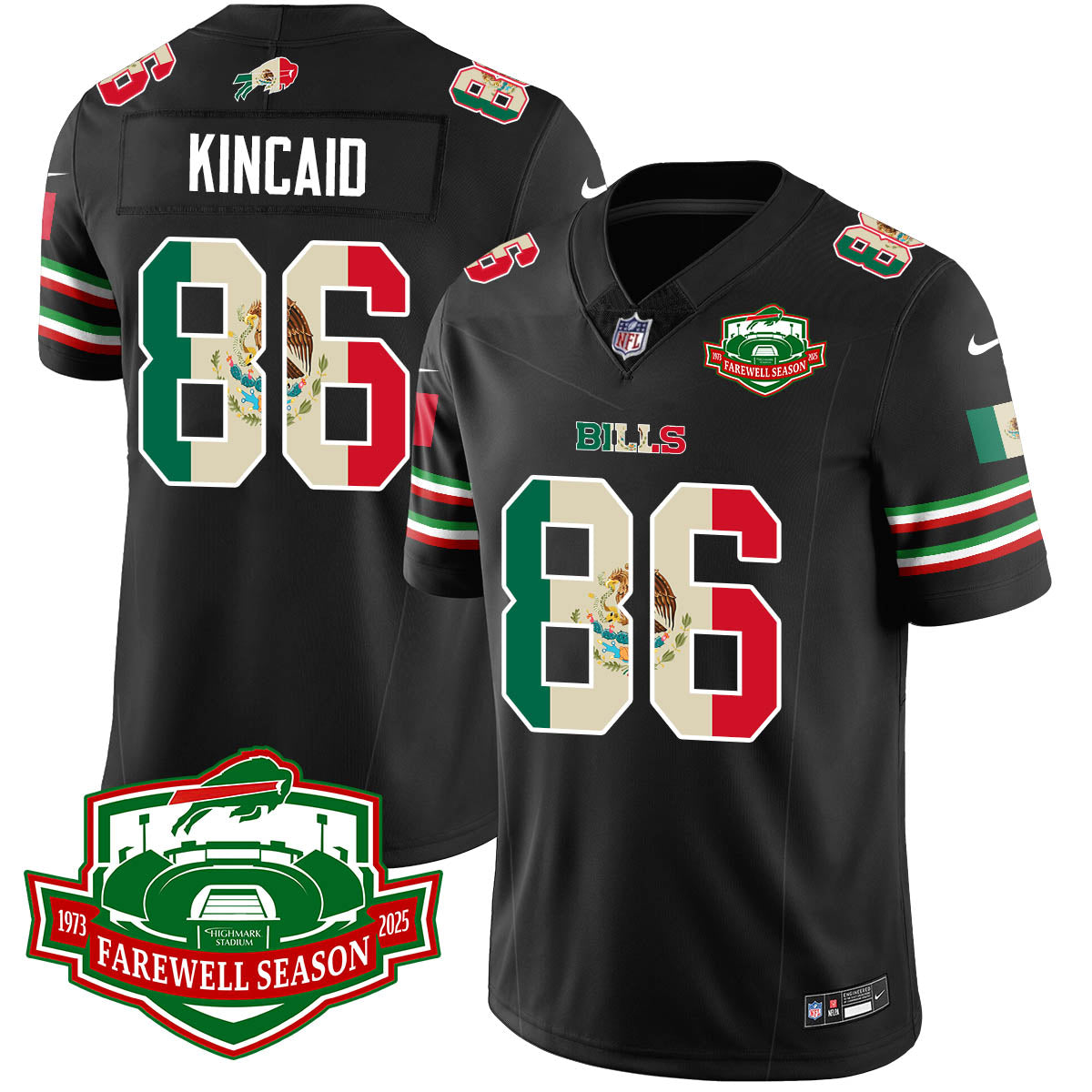 BUF Mexico Vapor Limited Jersey - Stitched-NQD