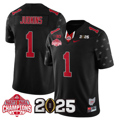 OSU 'Heritage Stripe' 2025 CFP Patch - National Champions Jersey - All Stitched