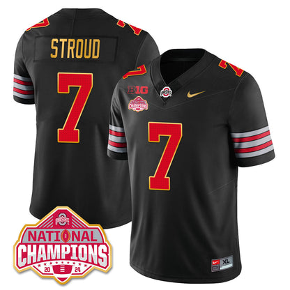 OSU 'Heritage Stripe' 2025 CFP Patch - National Champions Jersey - All Stitched