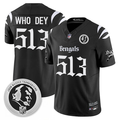 CIN Gothic Vapor Limited Jersey - John Madden Patch - All Stitched