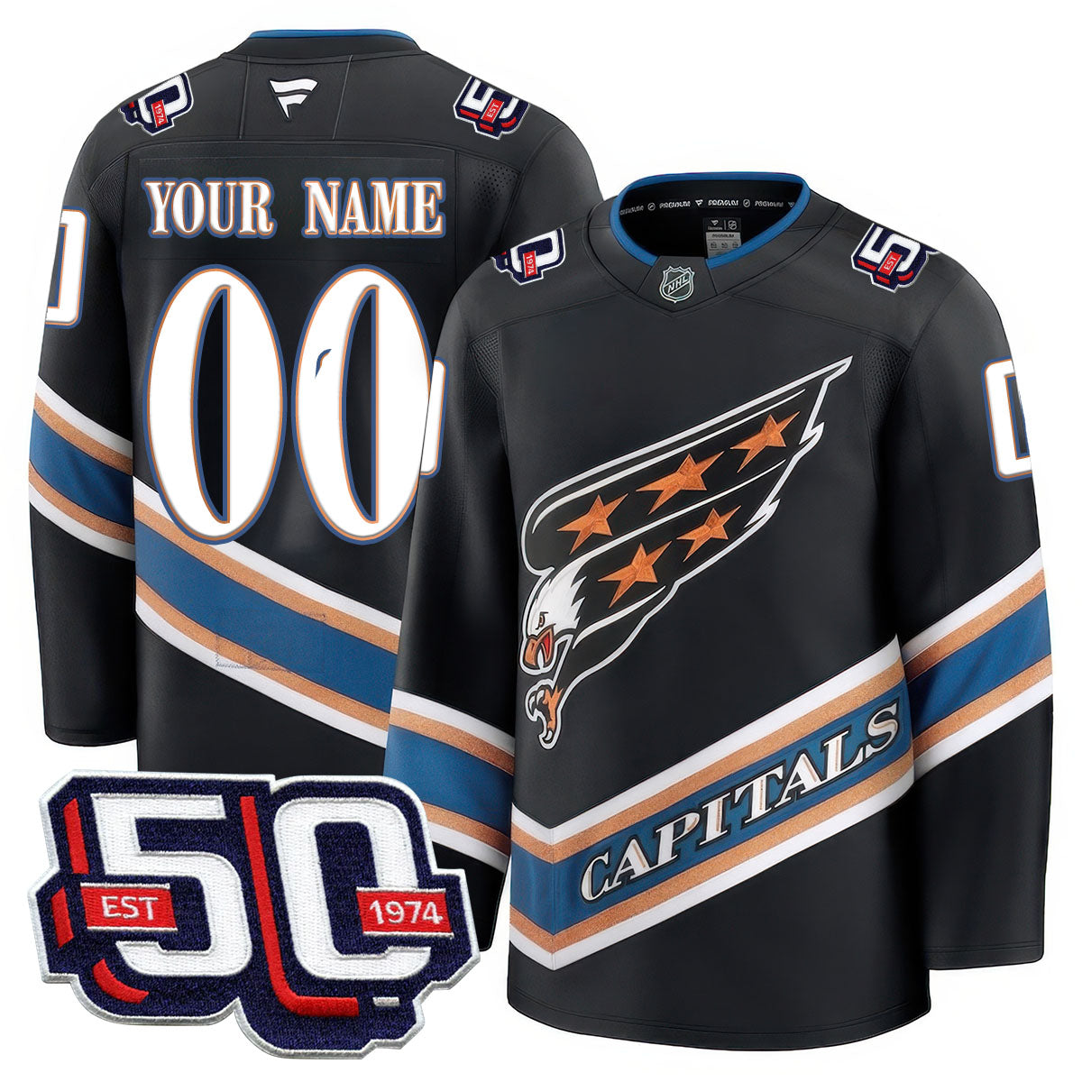 WSH 50th Anniversary Premium Custom Jersey - All Stitched