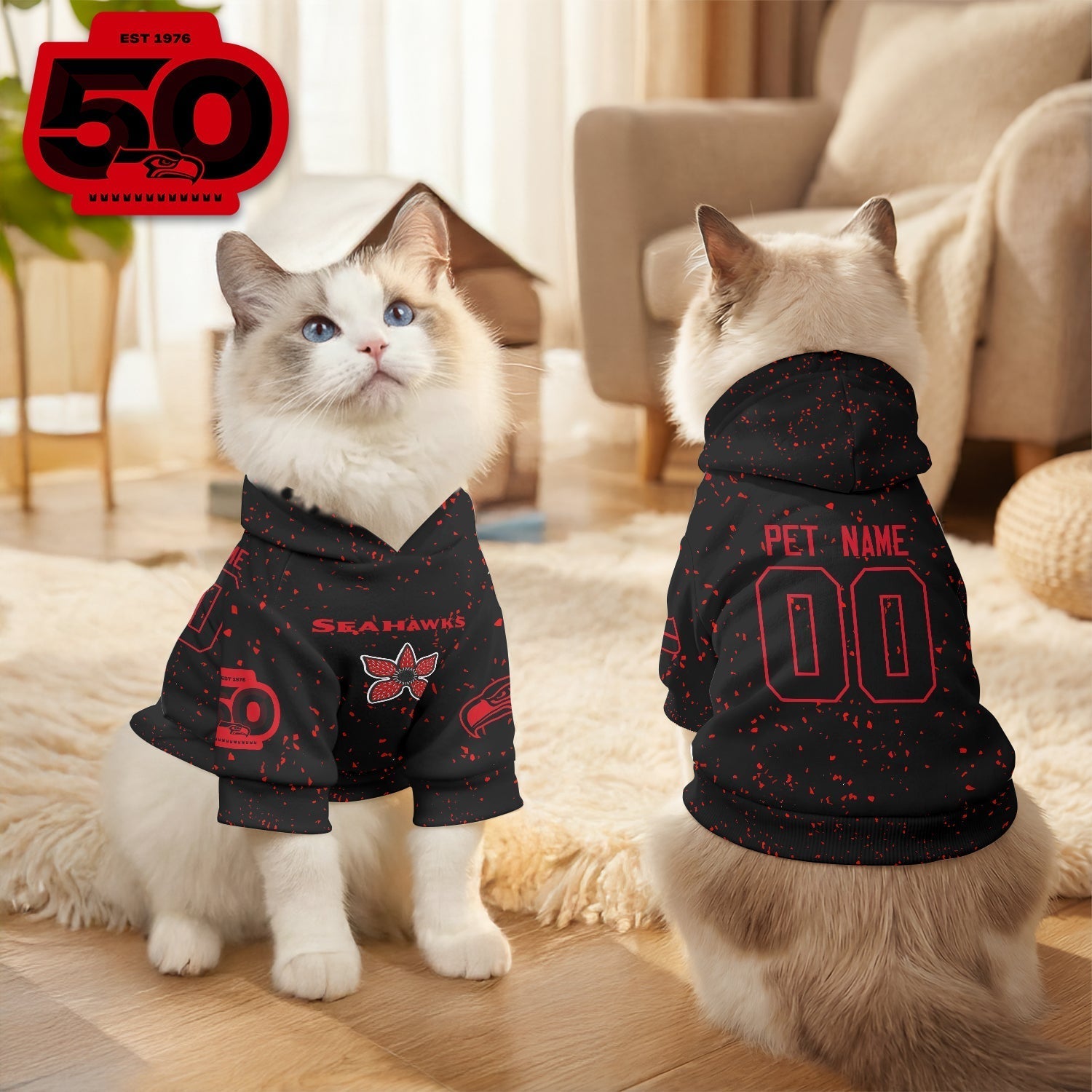 SEA Stranger Things Pet Hoodie