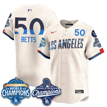LAD 2025 World Series Champions Jersey - All Stitched N2