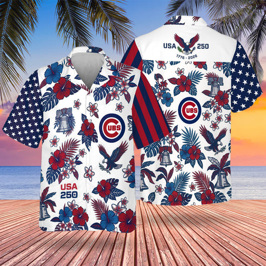 CHC Special Semiquincentennial Hawaiian Design Button Shirt V5-NQD