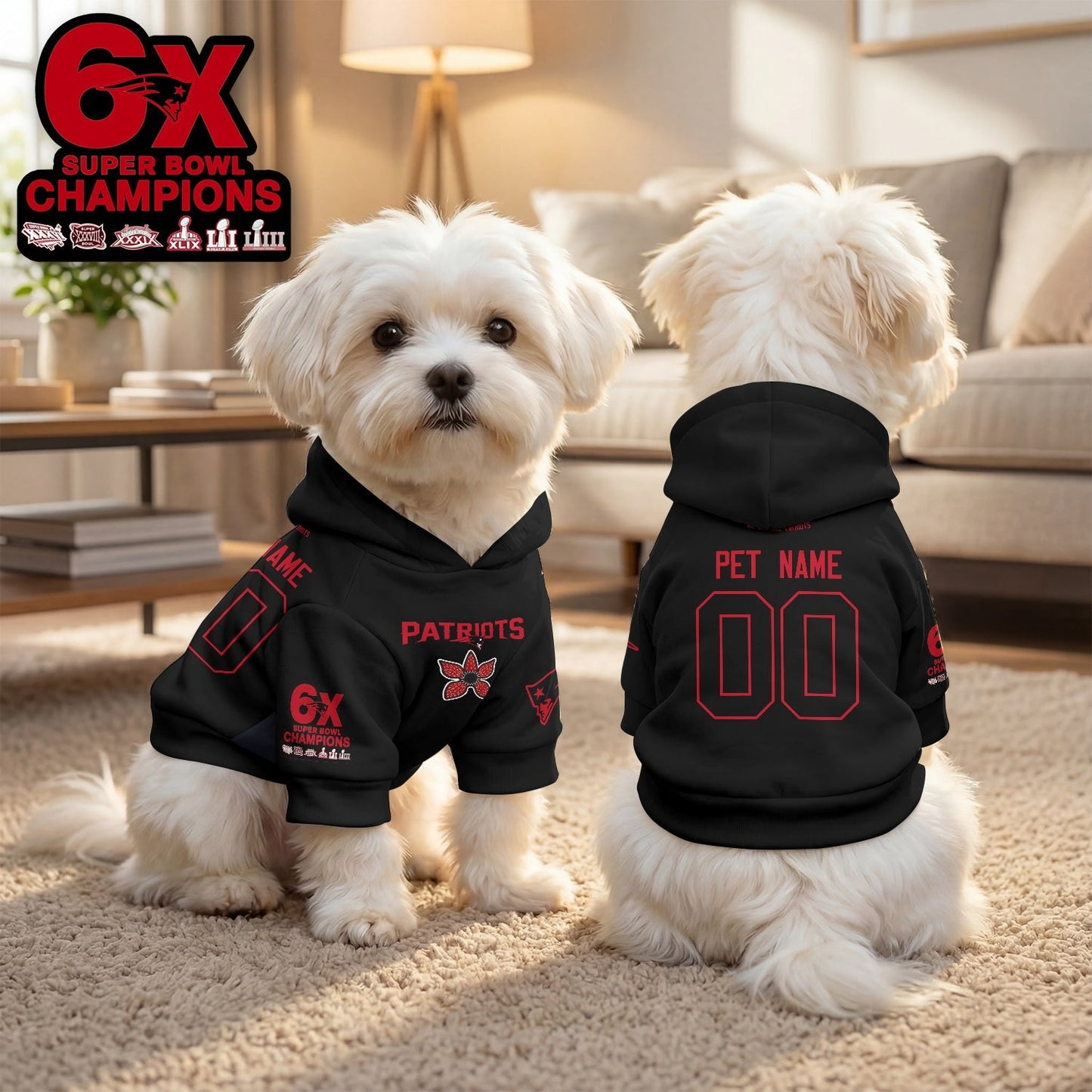 PAT Stranger Thing Pet Hoodie