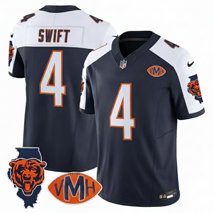 CHI Virginia McCaskey Memorial Patch Vapor Jersey - All Stitched