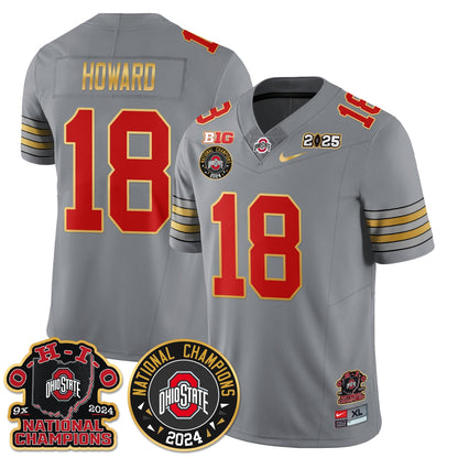 OSU 'Heritage Stripe' 2025 CFP Patch - National Champions Jersey N5 - All Stitched