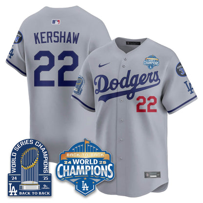 LAD 2025 World Series Champions Jersey - 9x Champs - All Stitched N2