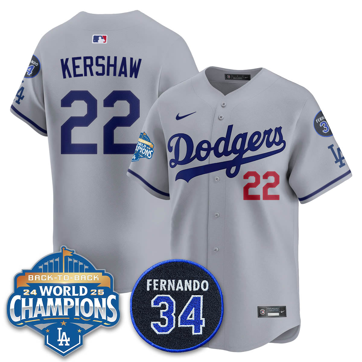 LAD 2025 Back To Back Champions Jersey - All Stitched
