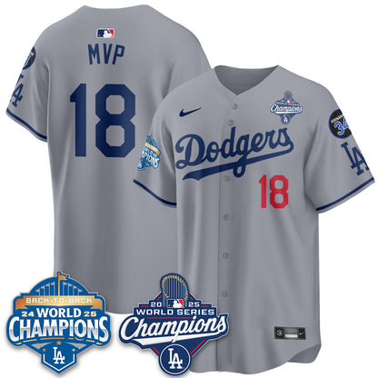 LAD 2025 World Series Champions Jersey - All Stitched N2