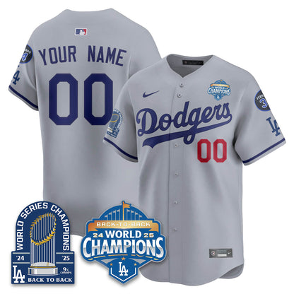 Custom LAD 2025 World Series Champions Jersey - 9x Champs - Stitched-NQD