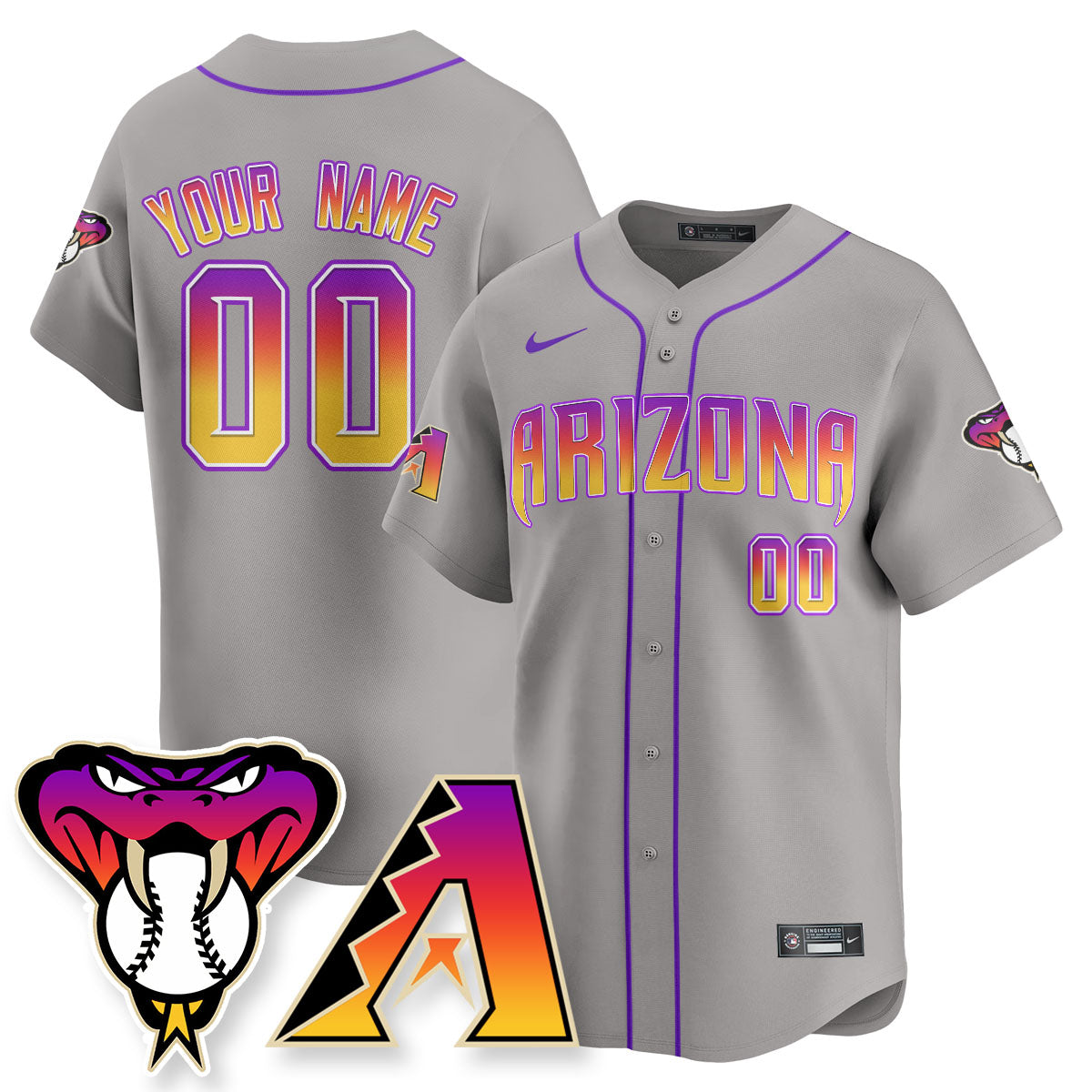 ARI 2025 City Connect Concept Custom Jersey - All Stitched