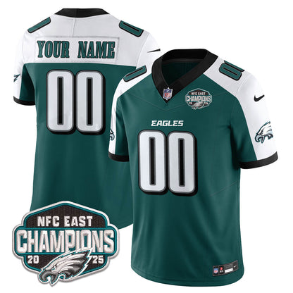 PHI NFC East Champions Vapor Limited Custom Jersey - All Stitched
