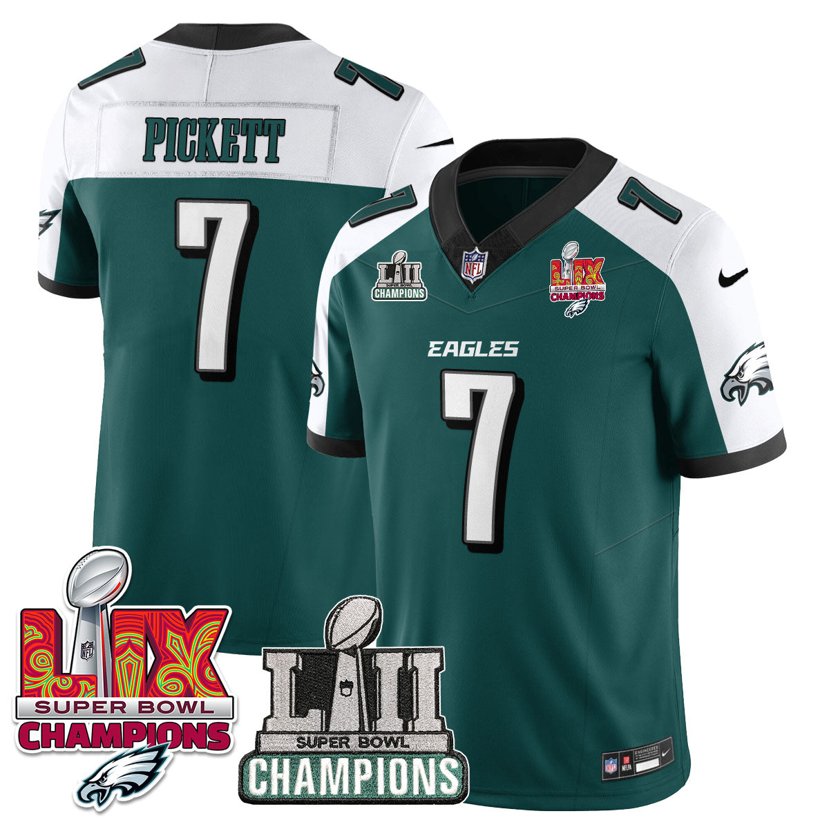 PHI LII-LIX Super Bowl Champions Vapor Limited Jersey - All Stitched