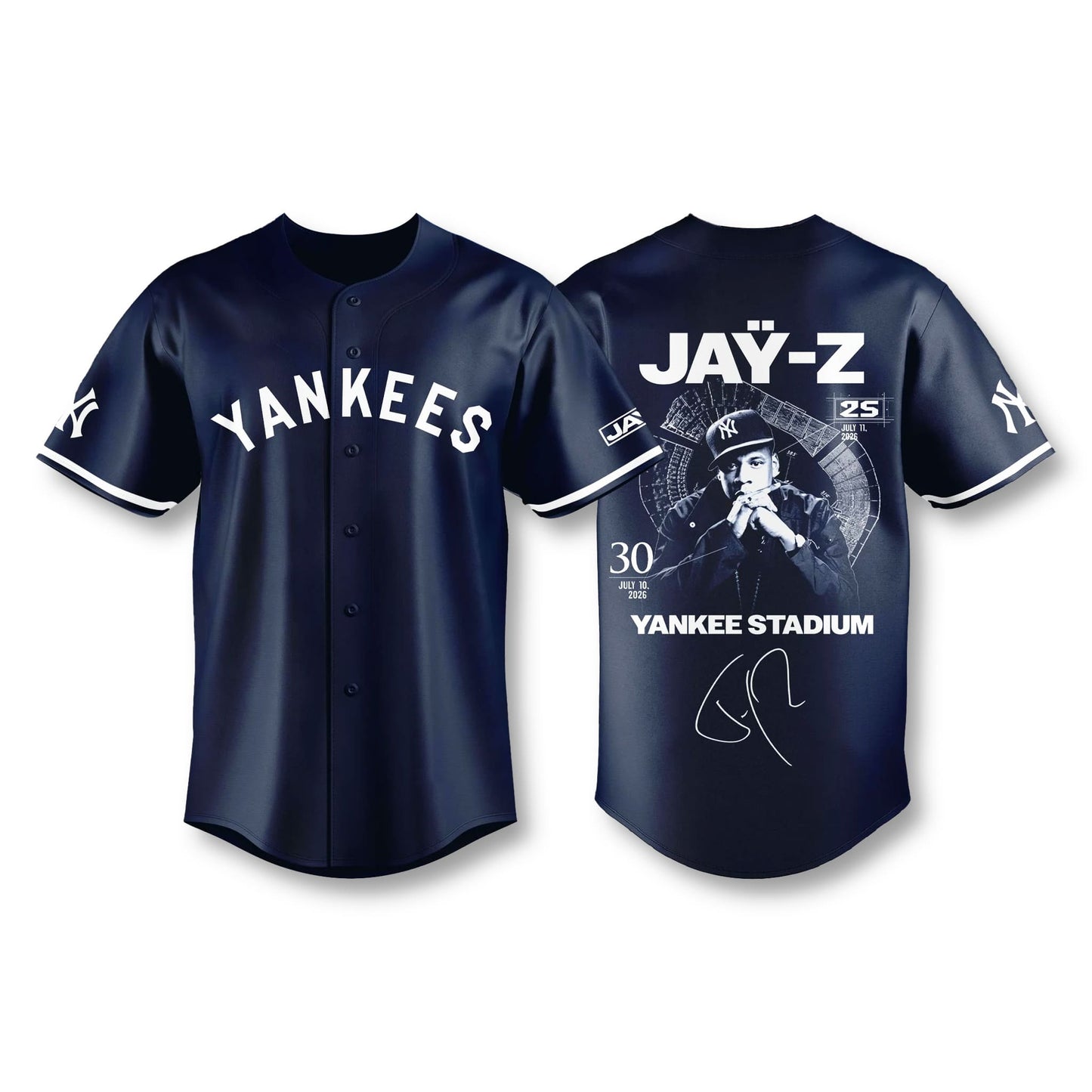 NYY x Jay-Z Hometown Show 2026 Limited Edition Jersey - Printed-NQD