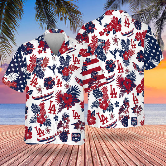 LAD Special Semiquincentennial Hawaiian Design Button Shirt V2-NQD