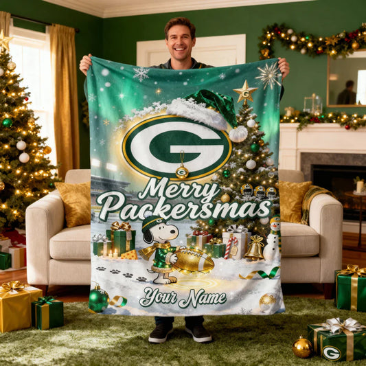 GB x SNP | Premium Christmas Fleece Blanket & Throw Pillow-NQD