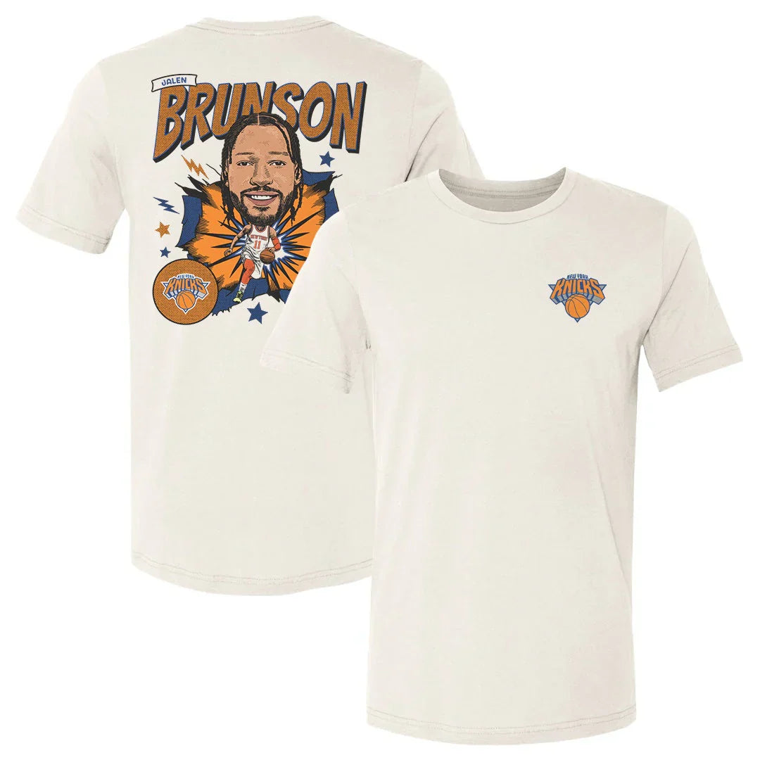 NYK 2026 Basketball Jalen Brunson Printed T-Shirt-NQD