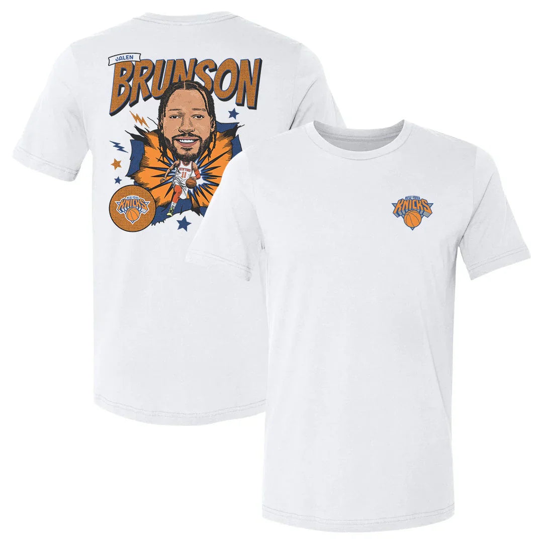NYK 2026 Basketball Jalen Brunson Printed T-Shirt-NQD
