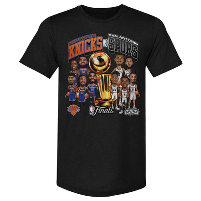 SAS NBA Finals 2026 Spurs Vs. Knicks Printed T-Shirt-NQD