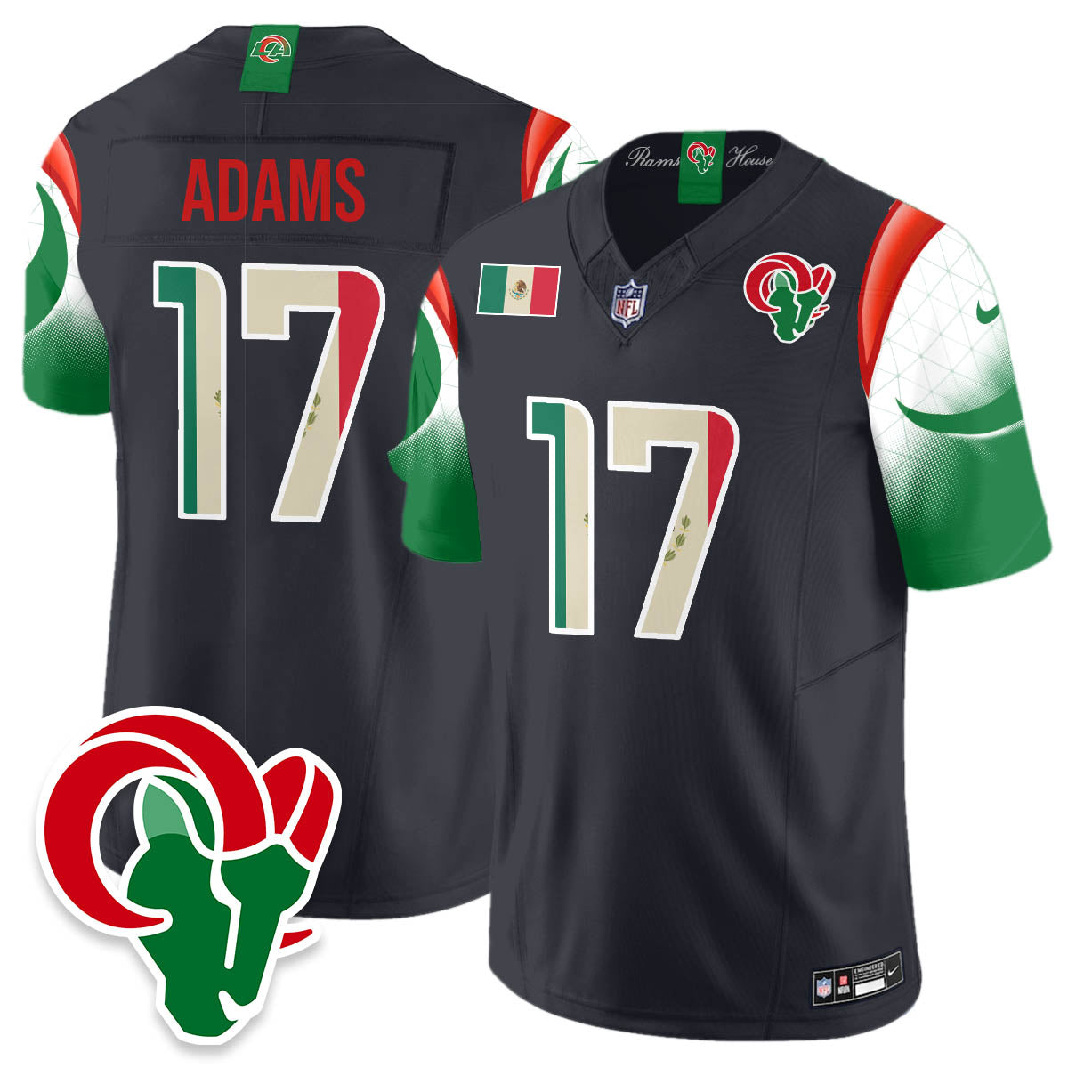 LAR Mexico Vapor Limited Jersey - All Stitched
