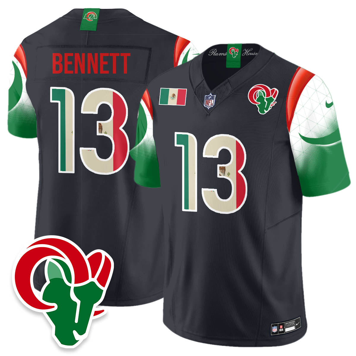 LAR Mexico Vapor Limited Jersey - All Stitched