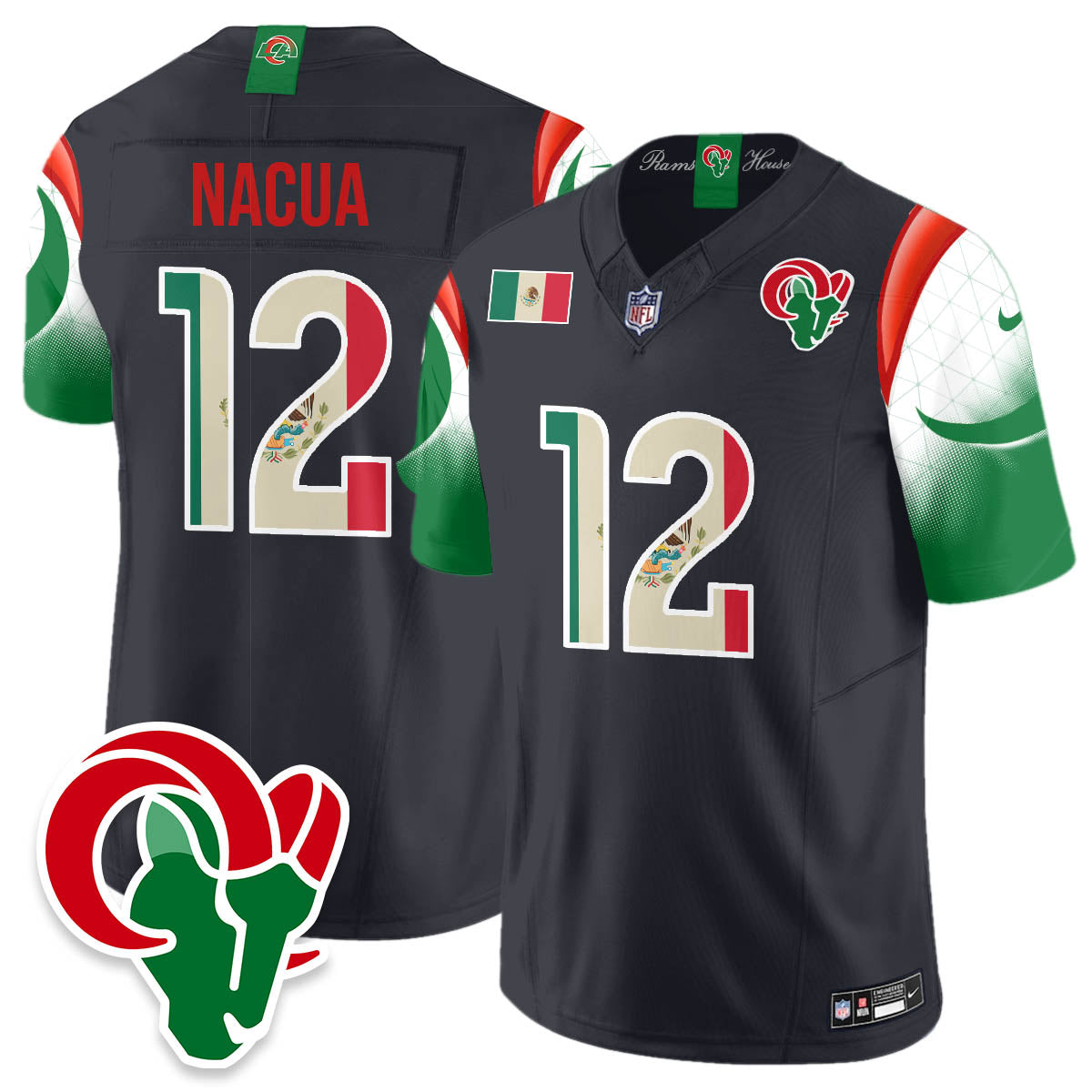 LAR Mexico Vapor Limited Jersey - All Stitched