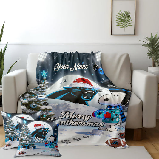 CAR x SNP | Premium Christmas Fleece Blanket & Throw Pillow-NQD