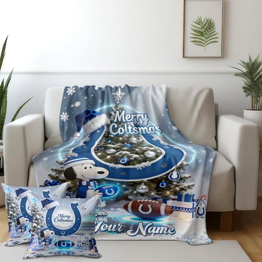 IND x SNP | Premium Christmas Fleece Blanket & Throw Pillow-NQD