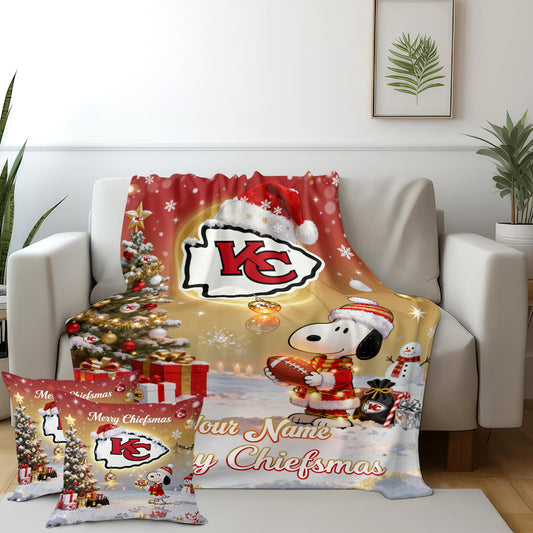 KCC x SNP | Premium Christmas Fleece Blanket & Throw Pillow-NQD