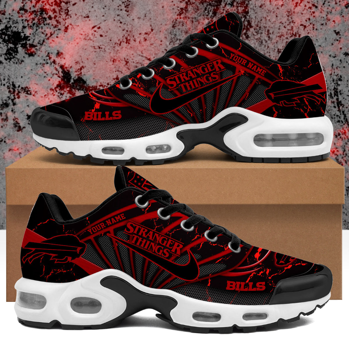 BUF Stranger Things Personalized Air Max Shoes-NQD