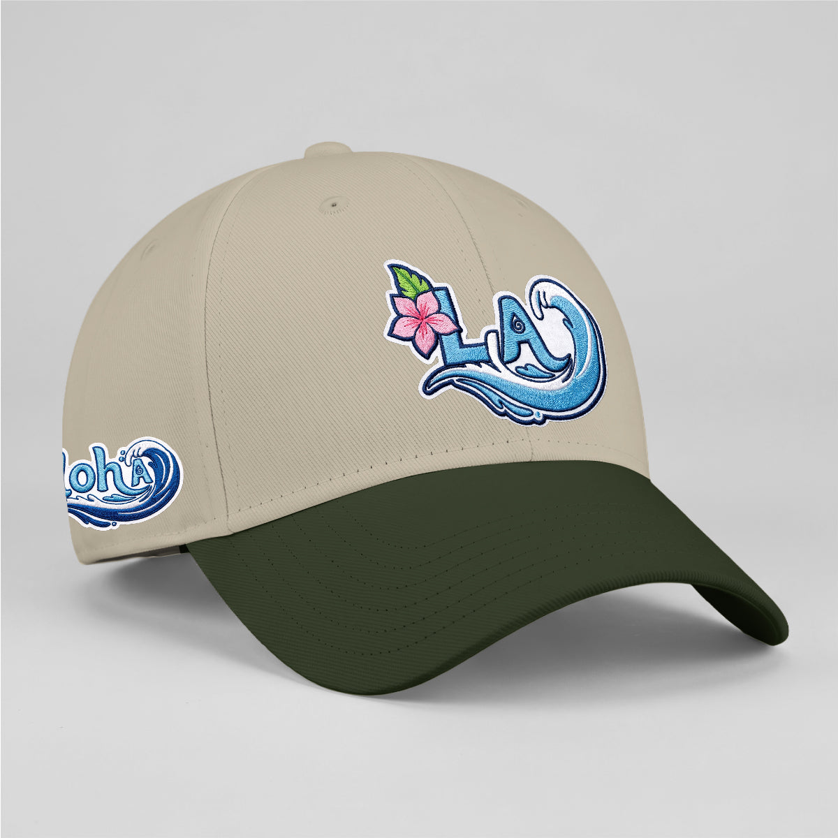 LAD Aloha Baseball Embroidered Cap-NQD