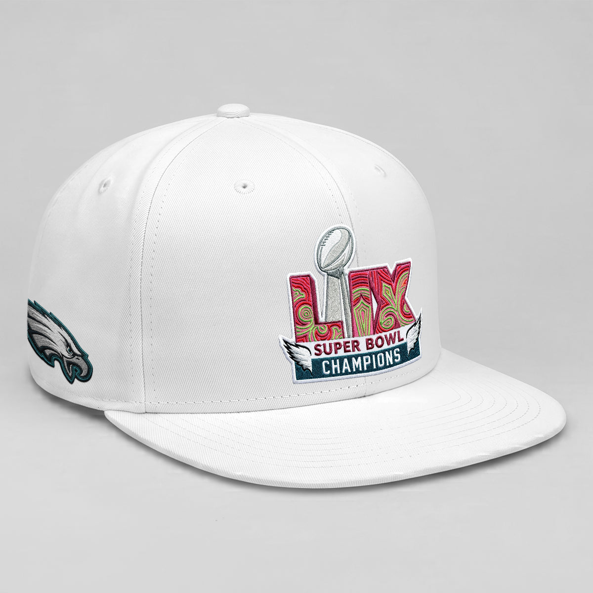 Philadelphia Eagles Champions SB LIX Snapback Cap - Embroidered