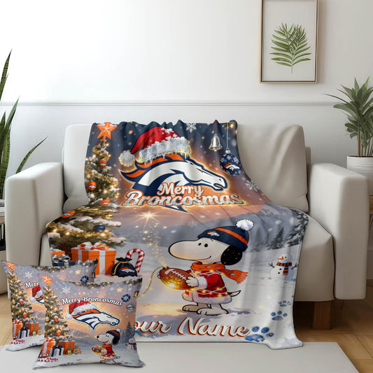 DEN x SNP | Premium Christmas Fleece Blanket & Throw Pillow-NQD