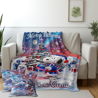 BUF x SNP | Premium Christmas Fleece Blanket & Throw Pillow-NQD