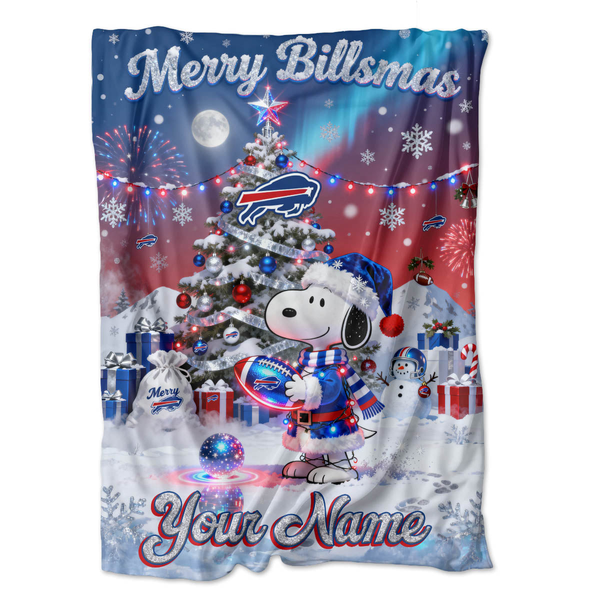BUF x SNP | Premium Christmas Fleece Blanket & Throw Pillow-NQD