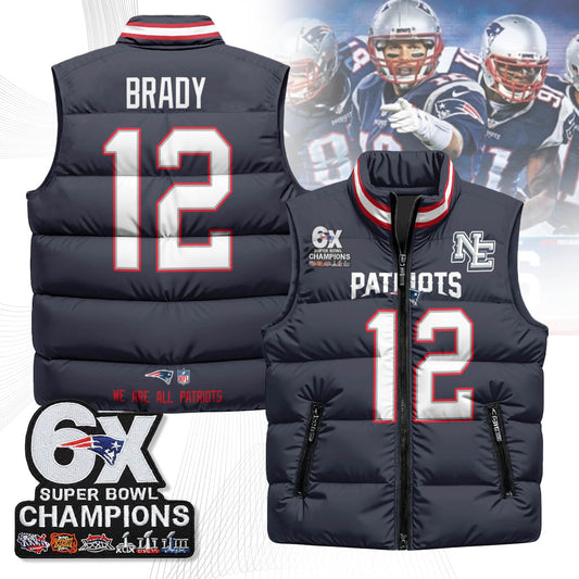 NE 6-Time Champions Unisex Puffer Vest-NQD