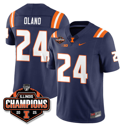 ILL Football 2025 Music City Bowl Champions Limited Jersey - All Stitched