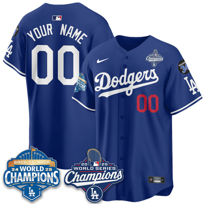 Custom LAD 2025 World Series Champions Jersey - Stitched-NQD