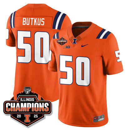 ILL Football 2025 Music City Bowl Champions Limited Jersey - All Stitched