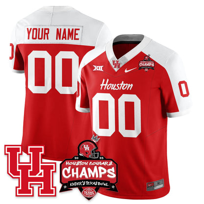 Houston Cougar Football 2025 Kinder's Texas Bowl Champions Jersey - All Stitched