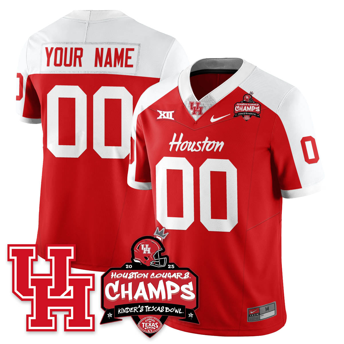 HCG Football 2025 Kinder's Texas Bowl Champions Jersey - All Stitched