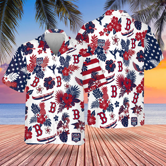 BOS Special Semiquincentennial Hawaiian Design Button Shirt V2
