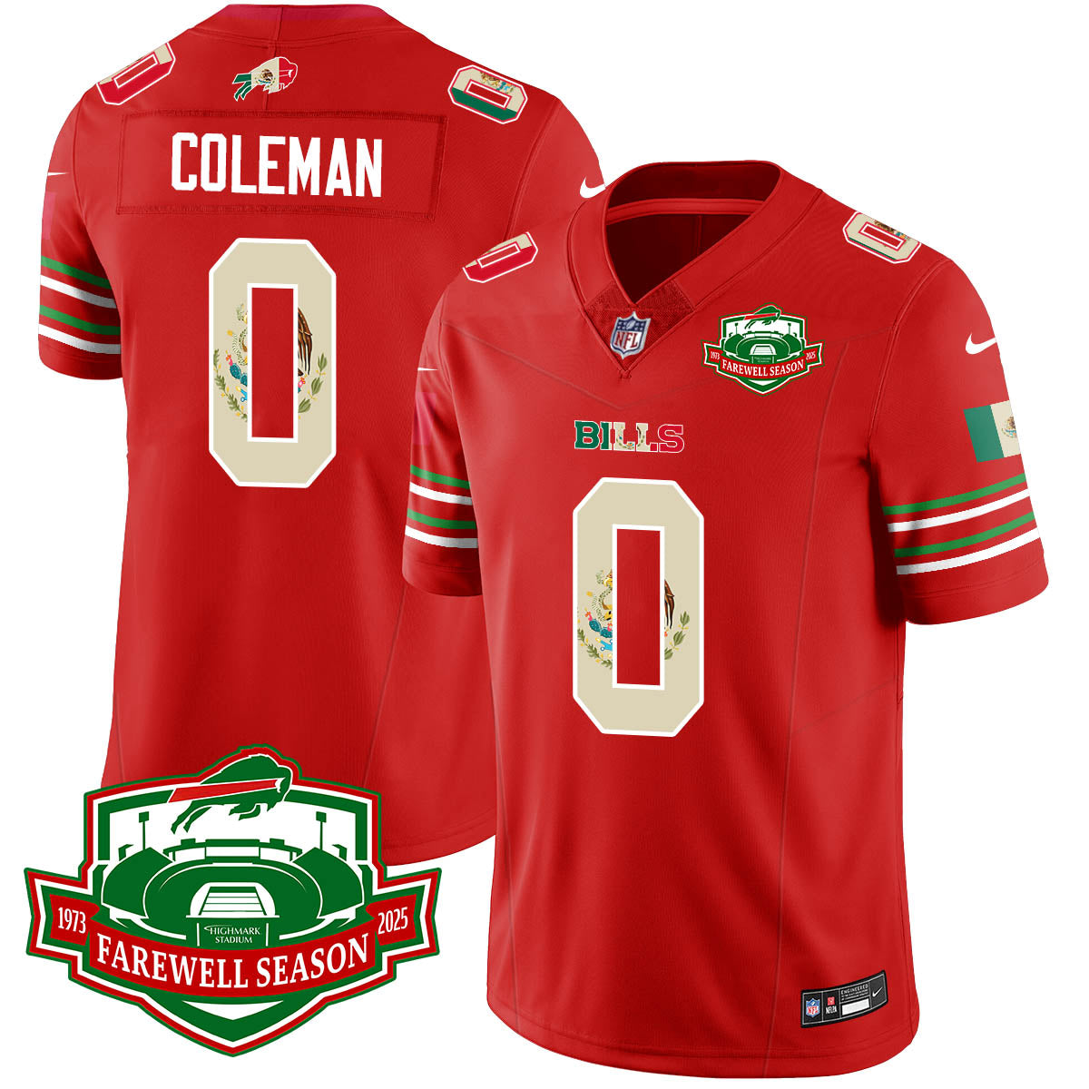 BUF Mexico Vapor Limited Jersey - Stitched-NQD