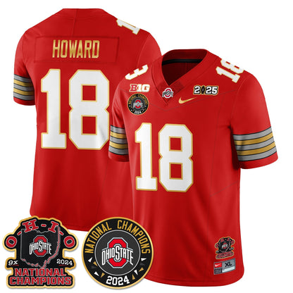 OSU 'Heritage Stripe' 2025 CFP Patch - National Champions Jersey N5 - All Stitched